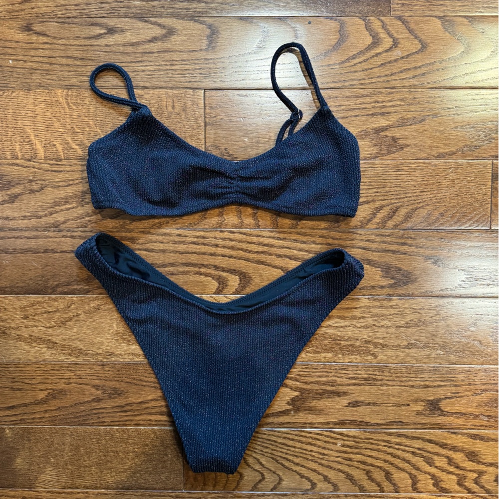 Black Glittery Bikini TJ SWIM (brand new)